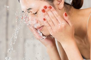 Use warm water to wash your face
